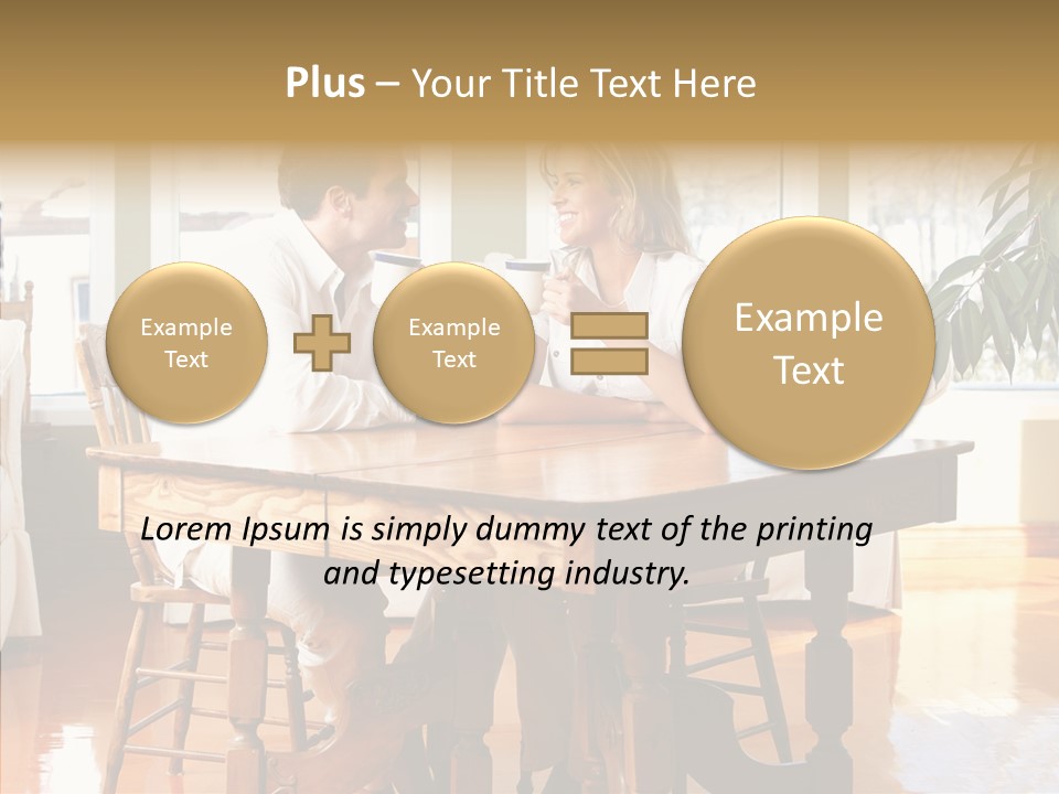 Planter Deck Blue PowerPoint Template