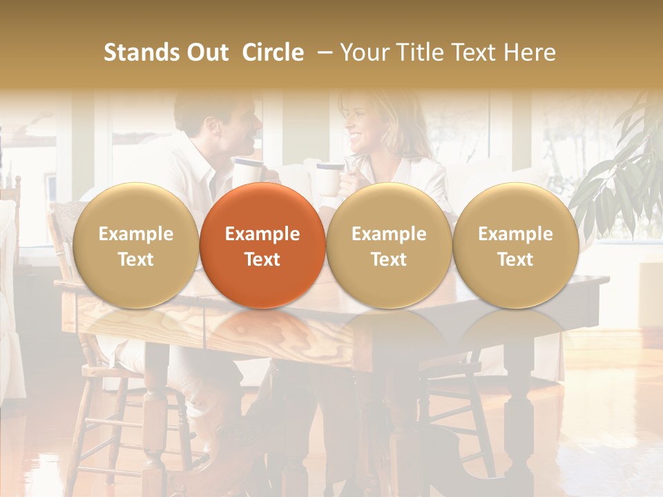 Planter Deck Blue PowerPoint Template