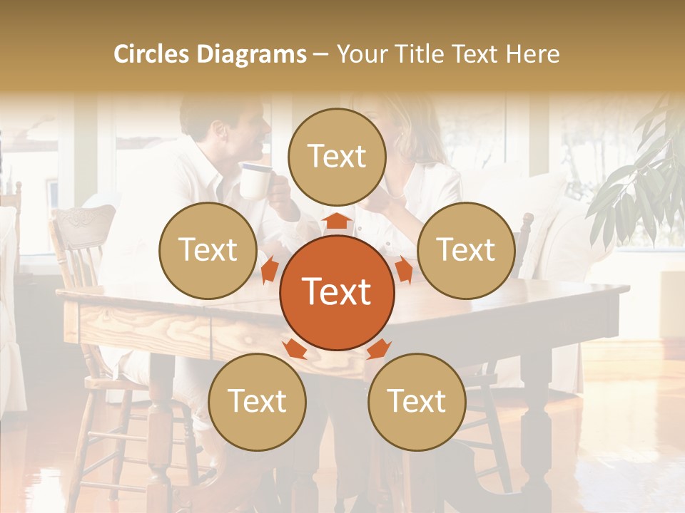 Planter Deck Blue PowerPoint Template