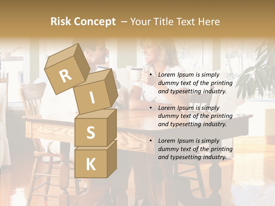 Planter Deck Blue PowerPoint Template