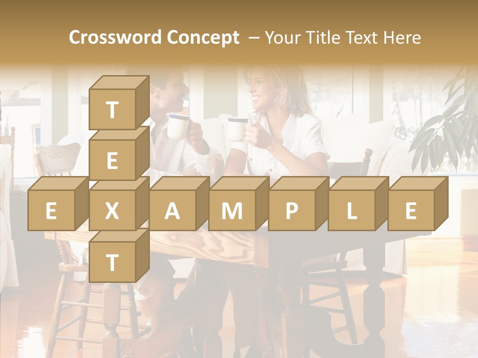 Planter Deck Blue PowerPoint Template