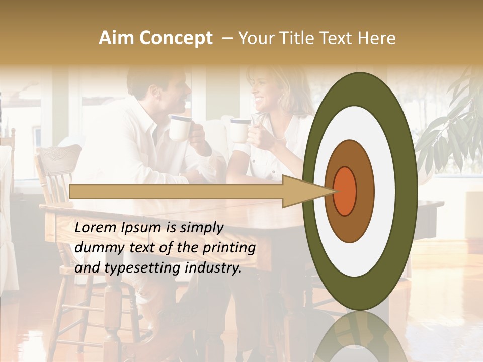 Planter Deck Blue PowerPoint Template