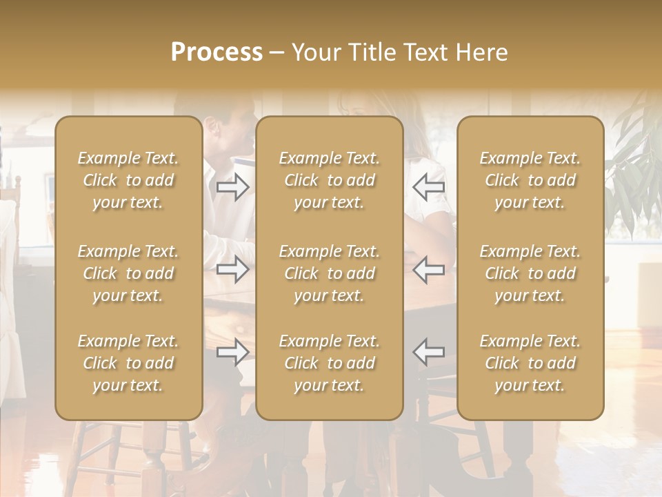 Planter Deck Blue PowerPoint Template