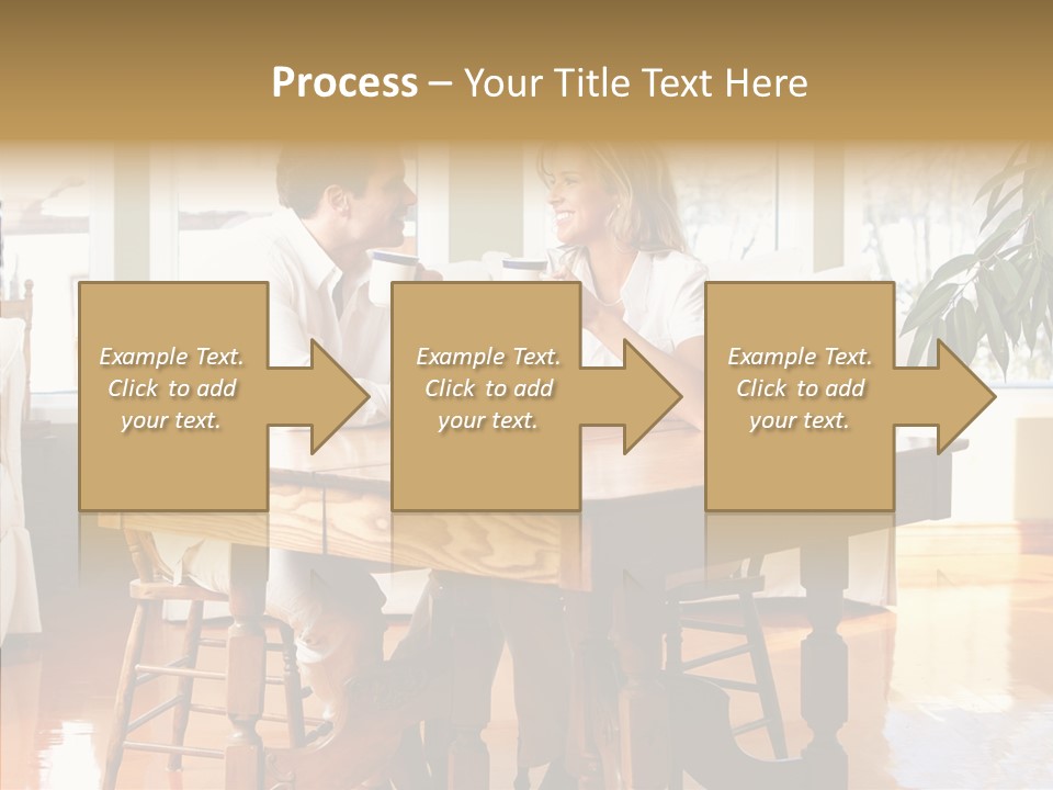 Planter Deck Blue PowerPoint Template