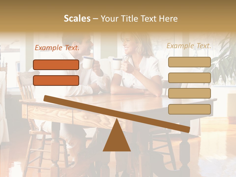 Planter Deck Blue PowerPoint Template