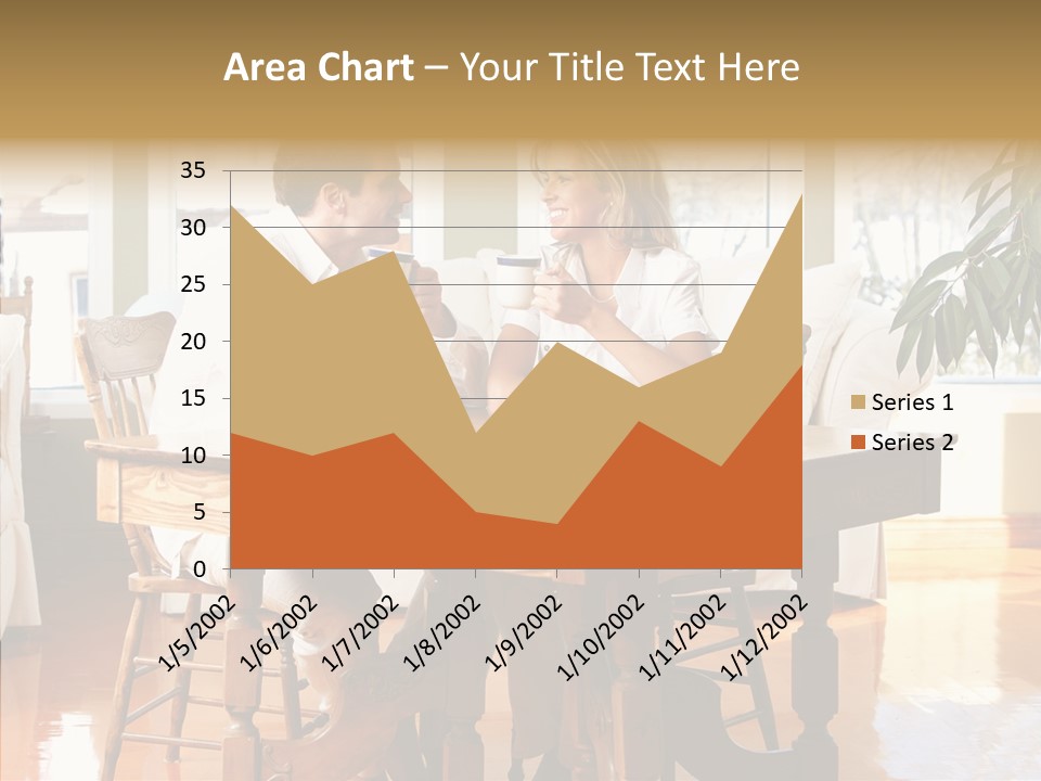 Planter Deck Blue PowerPoint Template