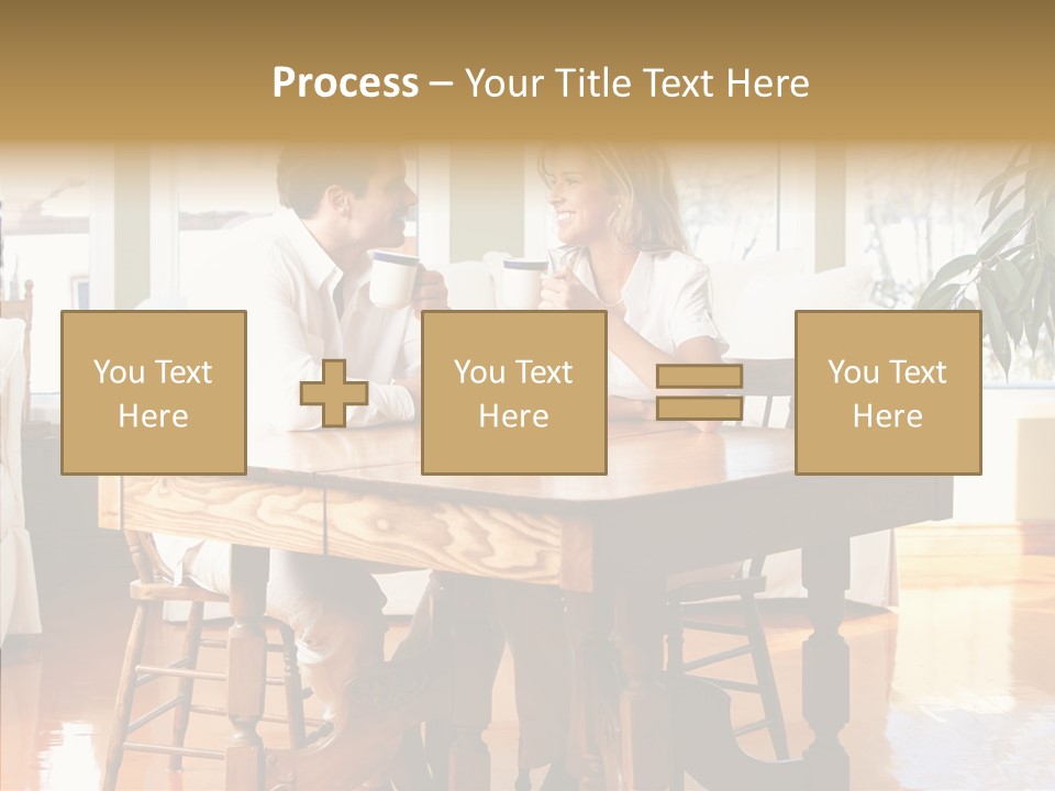 Planter Deck Blue PowerPoint Template