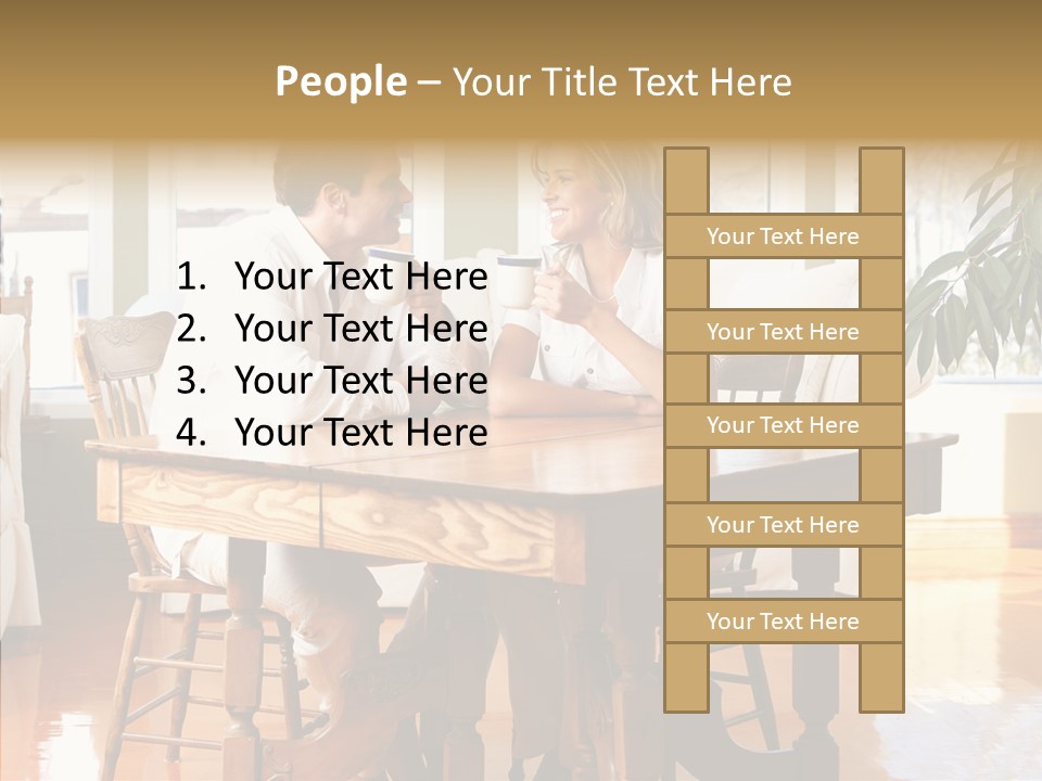 Planter Deck Blue PowerPoint Template