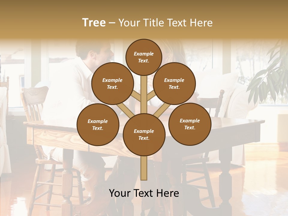 Planter Deck Blue PowerPoint Template