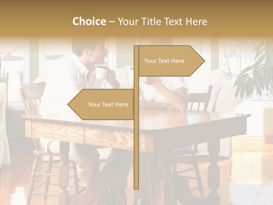Planter Deck Blue PowerPoint Template