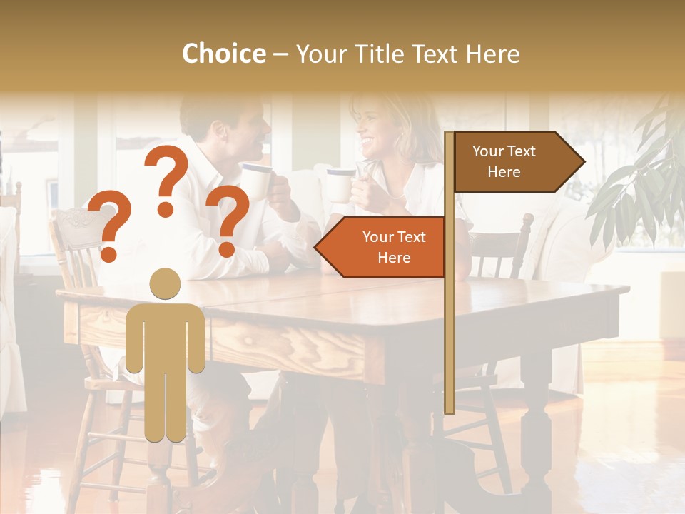 Planter Deck Blue PowerPoint Template