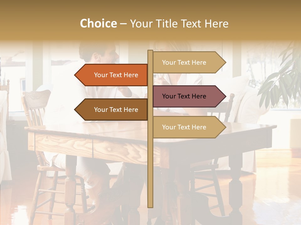 Planter Deck Blue PowerPoint Template