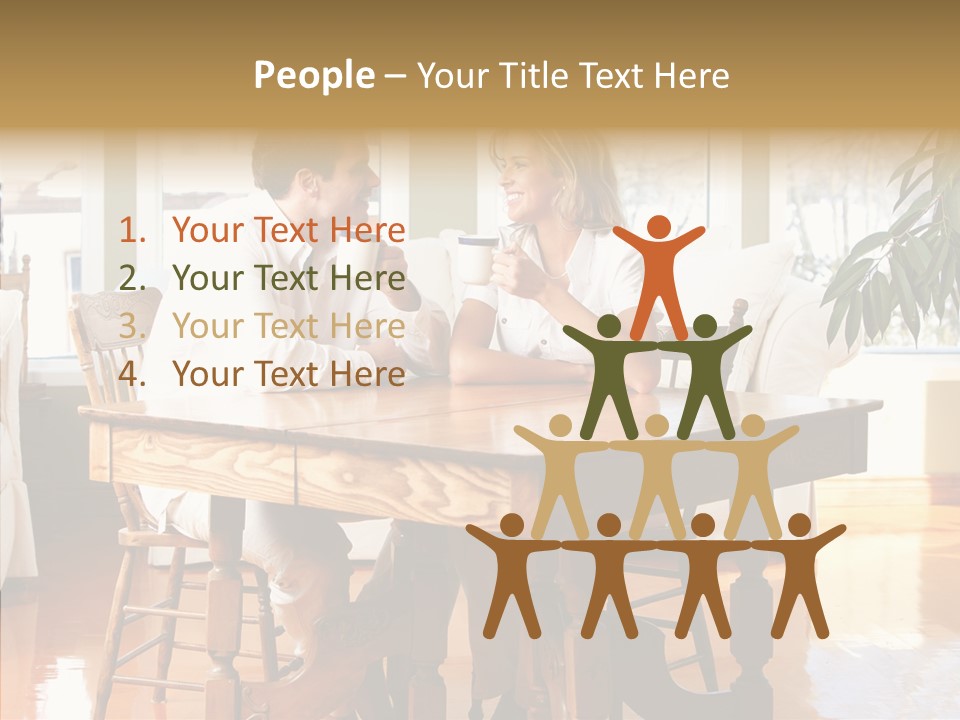 Planter Deck Blue PowerPoint Template