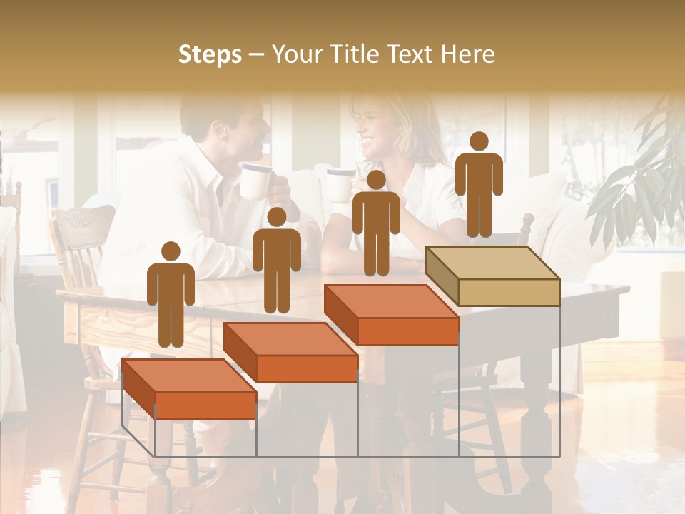 Planter Deck Blue PowerPoint Template