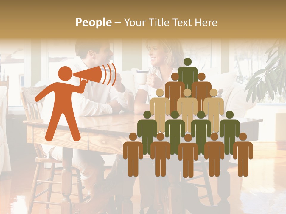 Planter Deck Blue PowerPoint Template