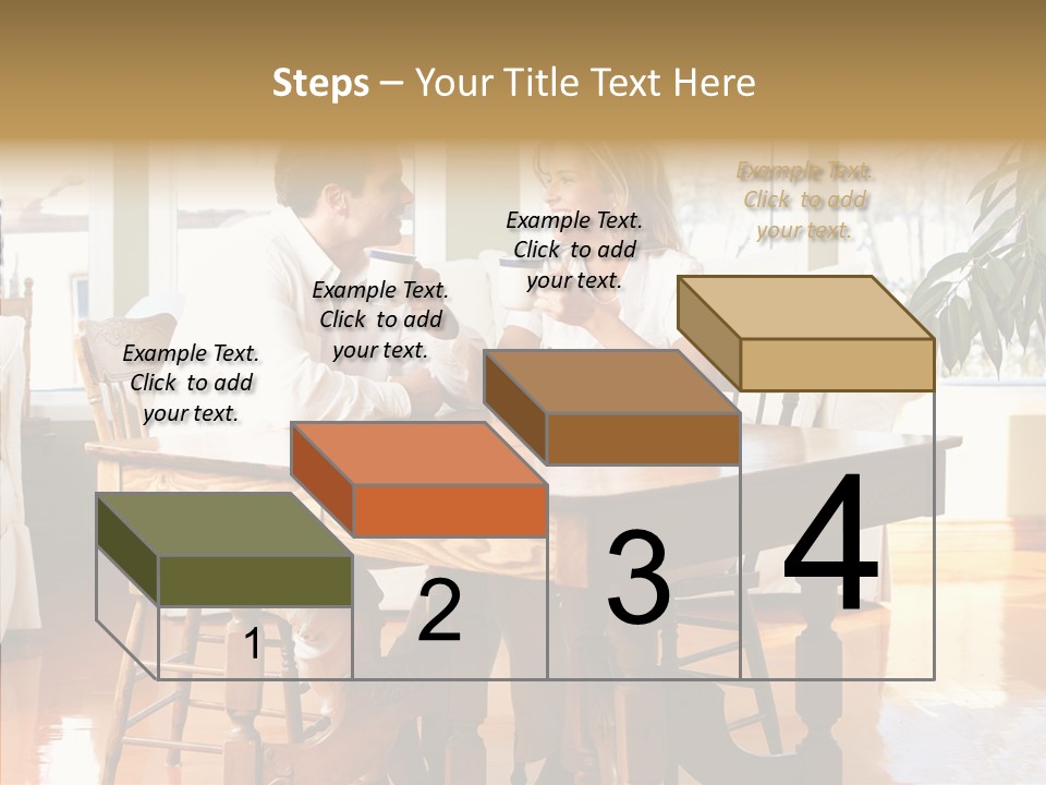 Planter Deck Blue PowerPoint Template