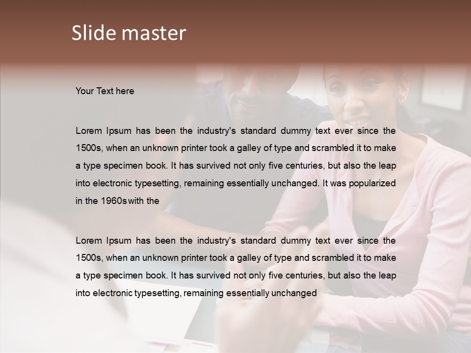 Conference Communication Group PowerPoint Template