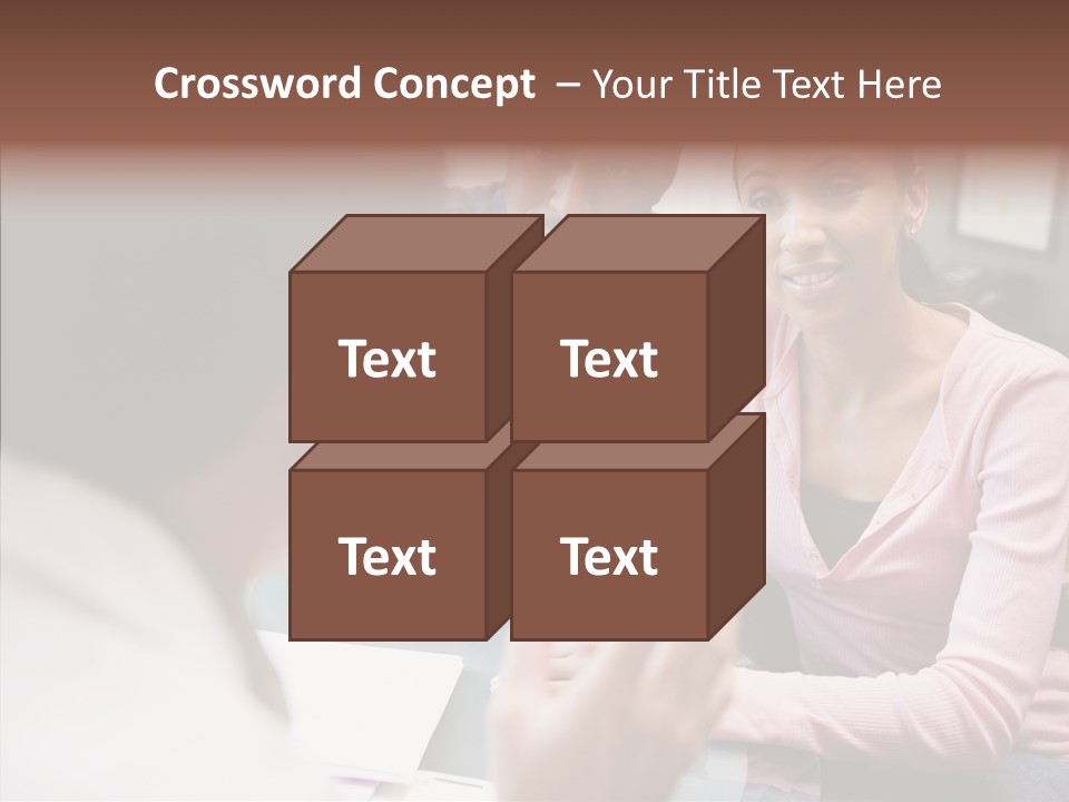 Conference Communication Group PowerPoint Template