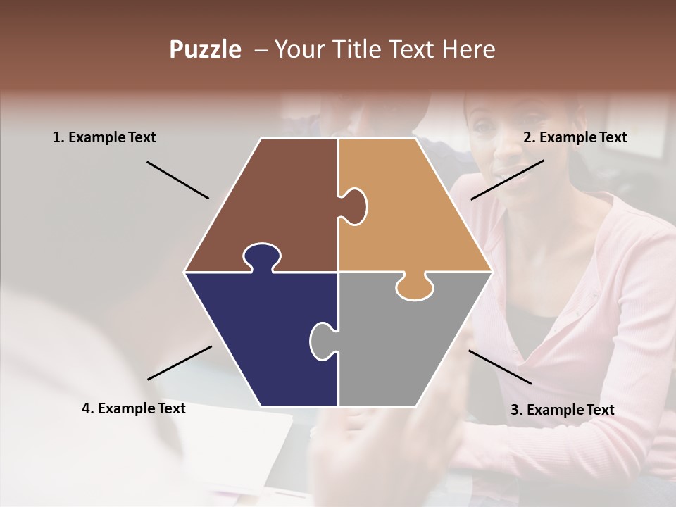 Conference Communication Group PowerPoint Template