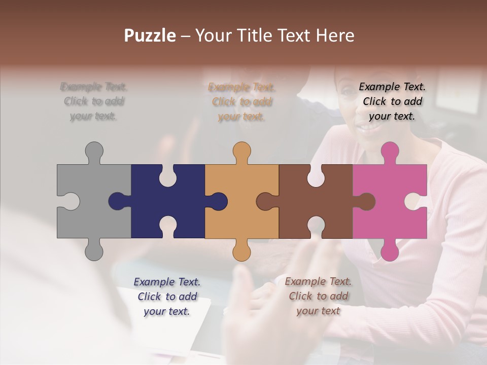 Conference Communication Group PowerPoint Template