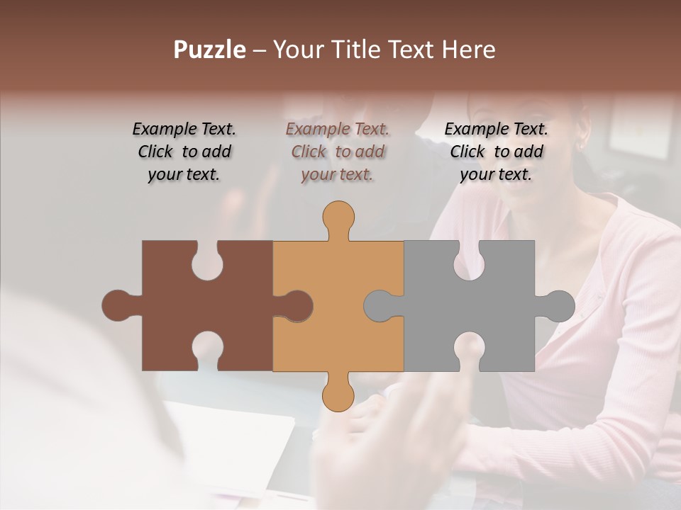 Conference Communication Group PowerPoint Template