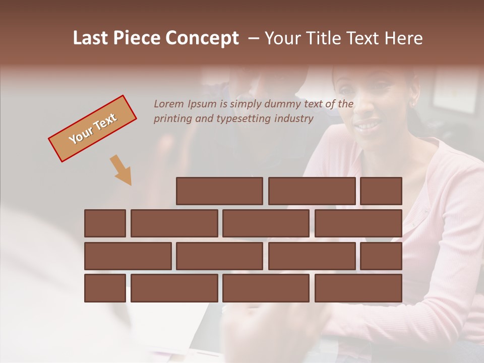 Conference Communication Group PowerPoint Template