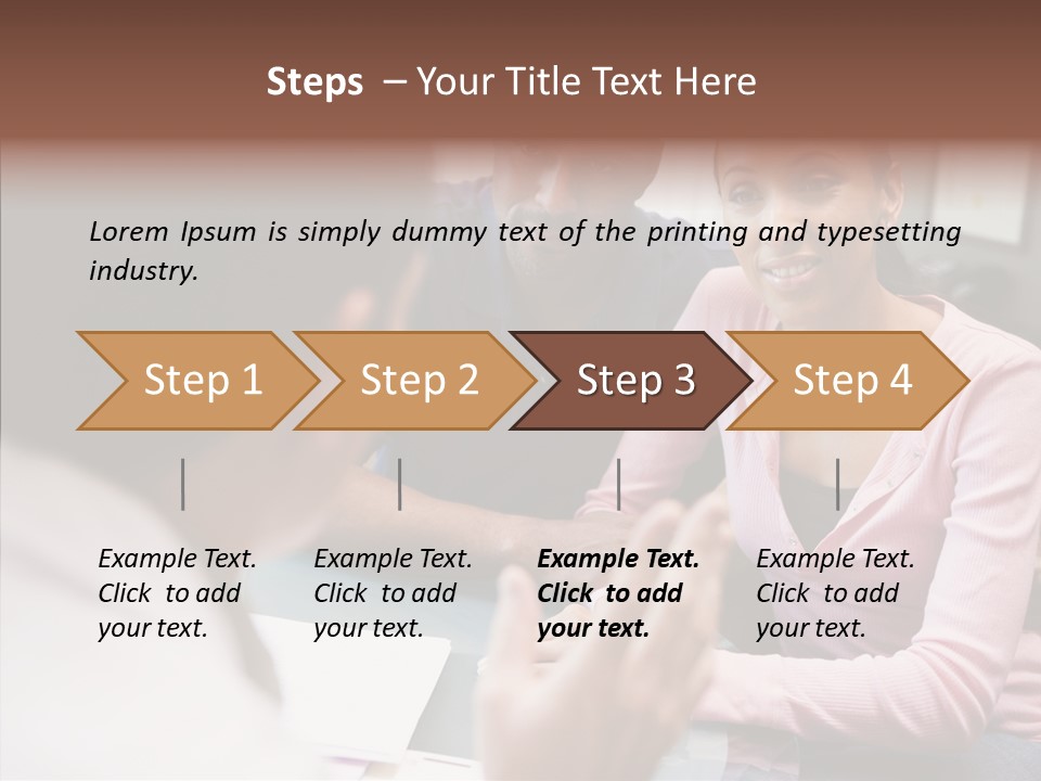 Conference Communication Group PowerPoint Template