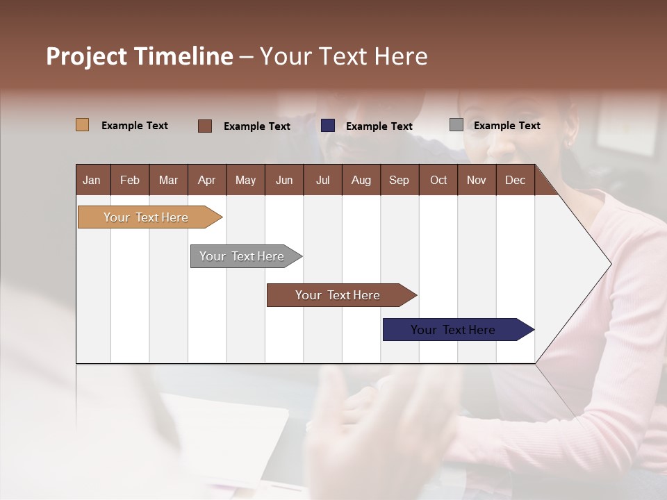 Conference Communication Group PowerPoint Template