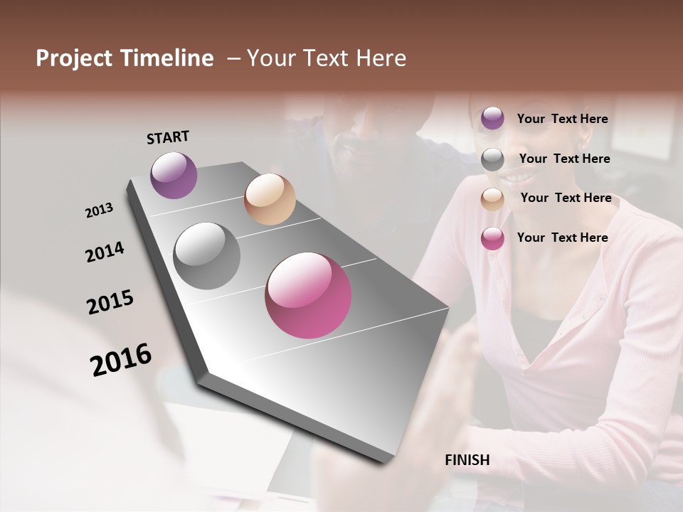 Conference Communication Group PowerPoint Template