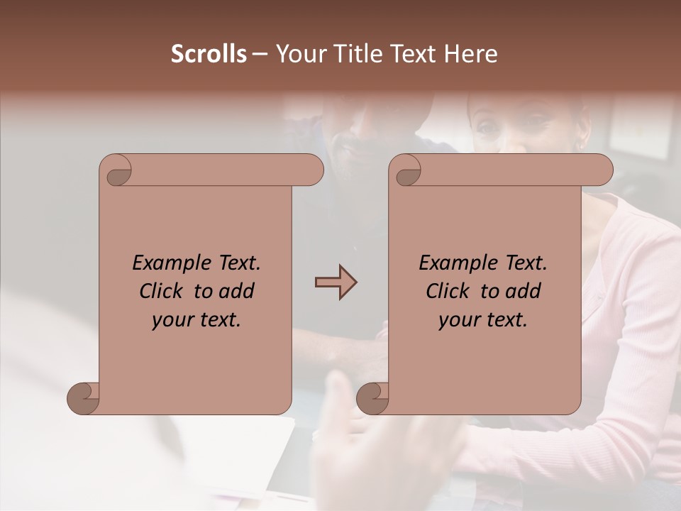 Conference Communication Group PowerPoint Template