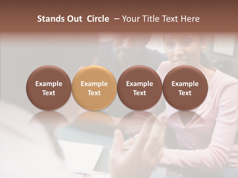 Conference Communication Group PowerPoint Template