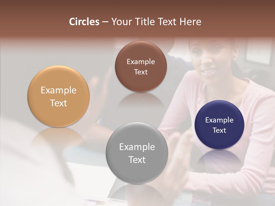 Conference Communication Group PowerPoint Template