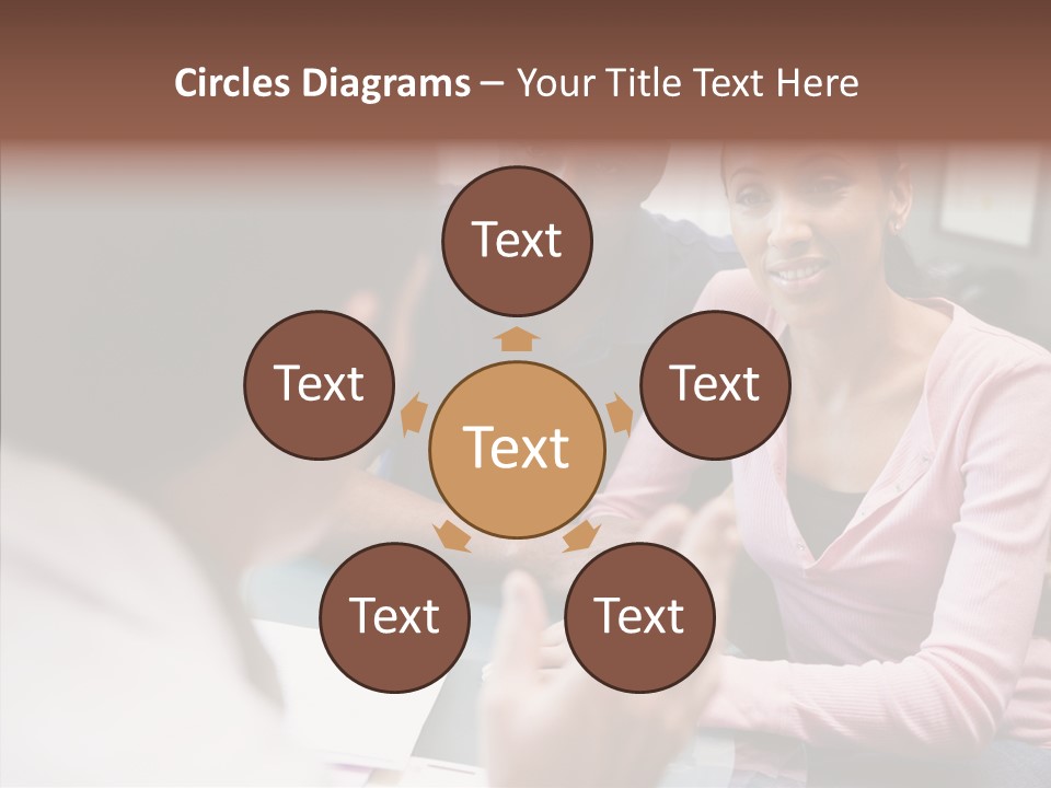 Conference Communication Group PowerPoint Template