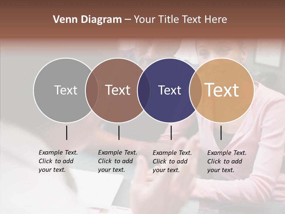 Conference Communication Group PowerPoint Template