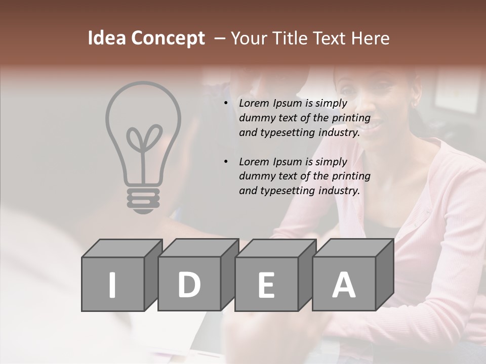 Conference Communication Group PowerPoint Template