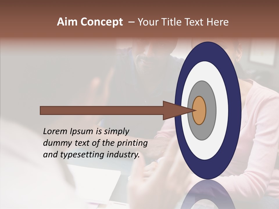 Conference Communication Group PowerPoint Template