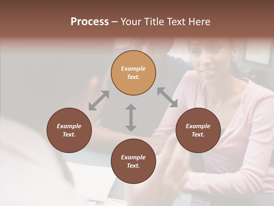 Conference Communication Group PowerPoint Template