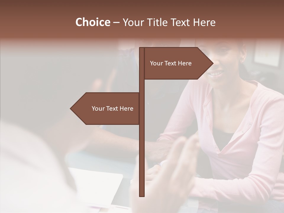 Conference Communication Group PowerPoint Template