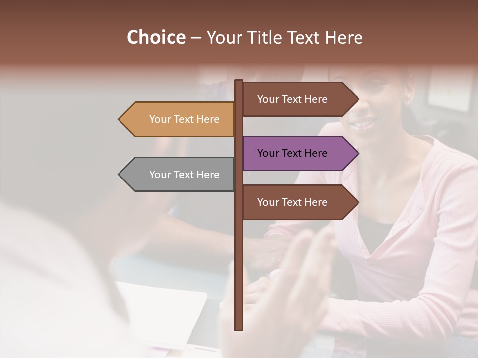 Conference Communication Group PowerPoint Template