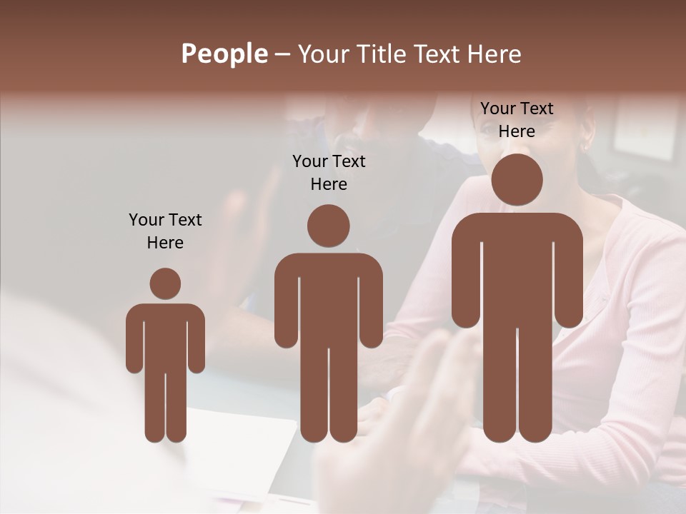 Conference Communication Group PowerPoint Template