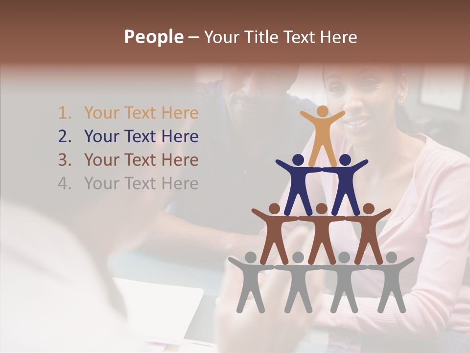 Conference Communication Group PowerPoint Template