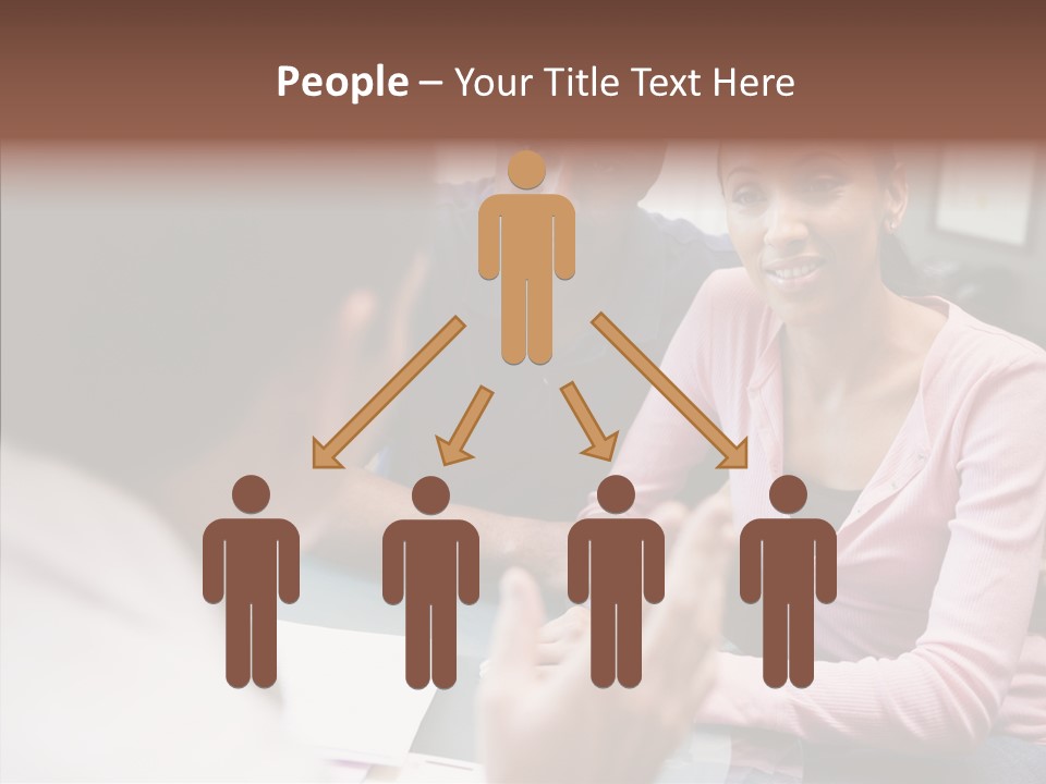 Conference Communication Group PowerPoint Template