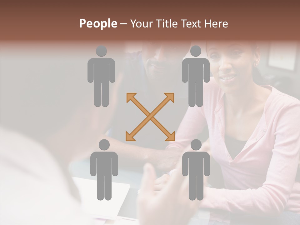 Conference Communication Group PowerPoint Template