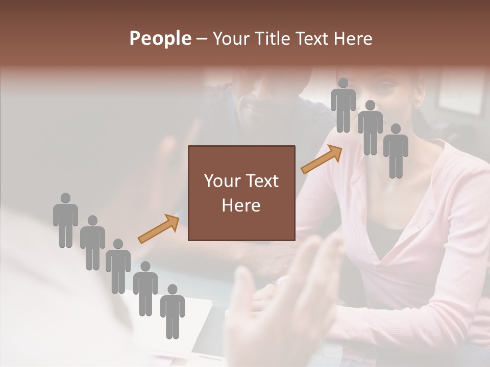 Conference Communication Group PowerPoint Template