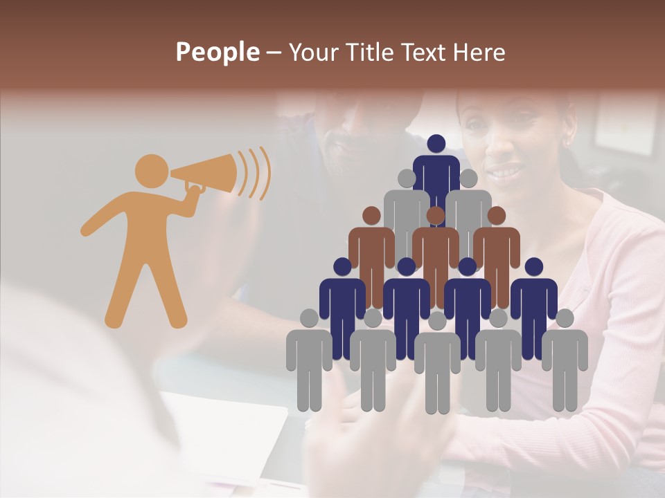 Conference Communication Group PowerPoint Template