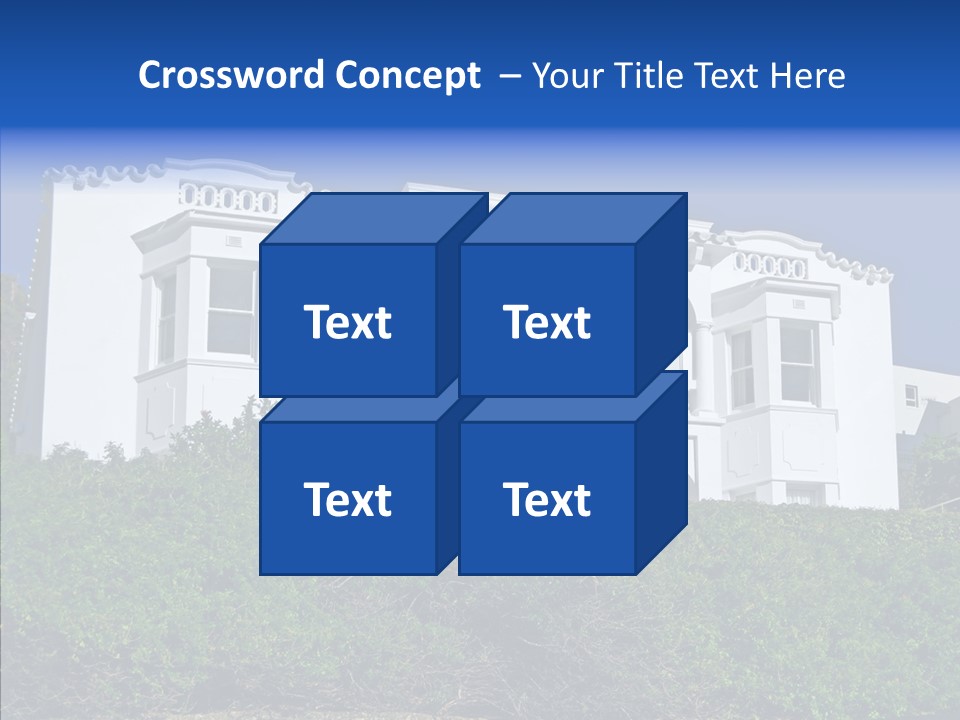 Home Brick Building PowerPoint Template