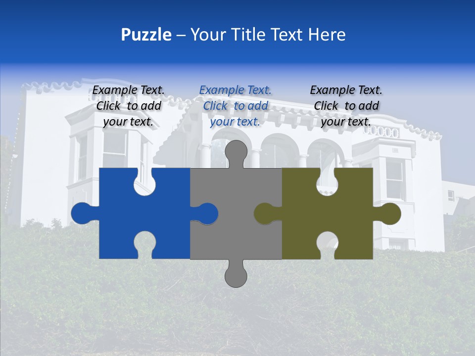 Home Brick Building PowerPoint Template