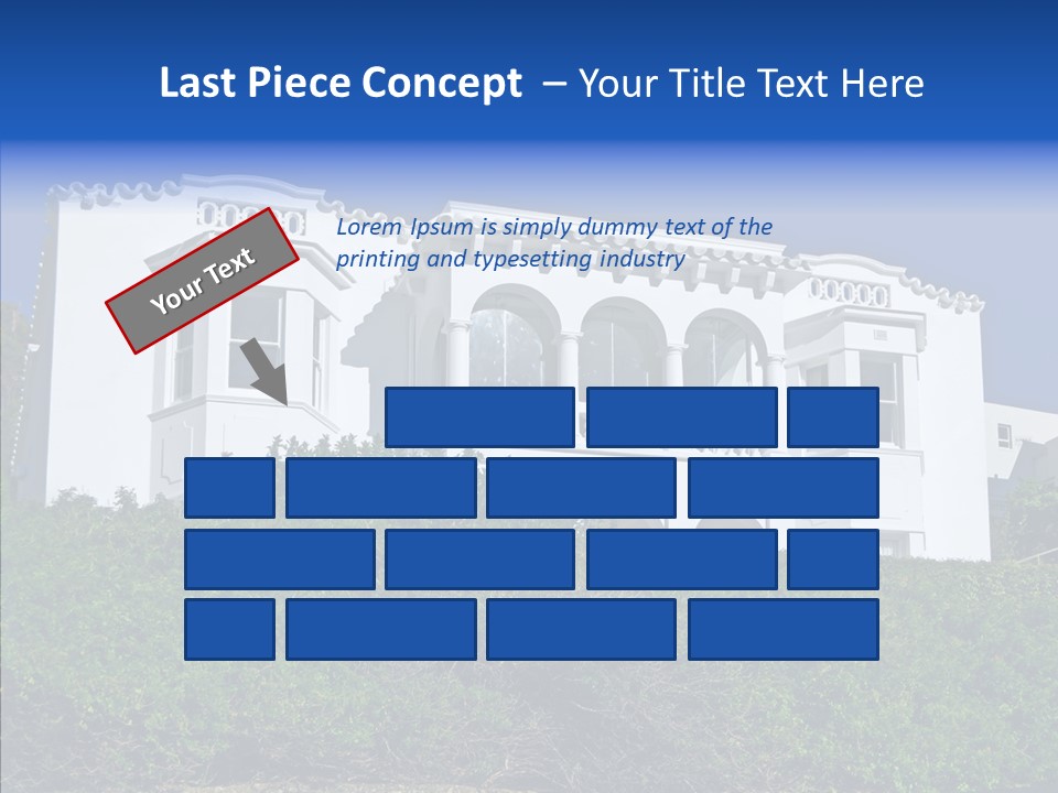 Home Brick Building PowerPoint Template
