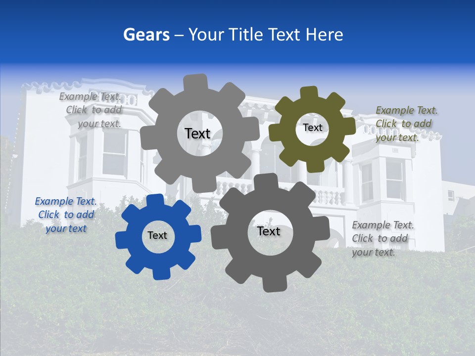 Home Brick Building PowerPoint Template