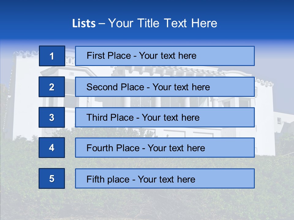 Home Brick Building PowerPoint Template